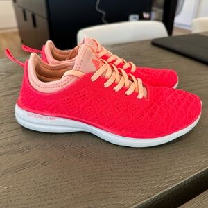APL TechLoom Phantom Sneakers, Hot Pink/Coral, 7.5